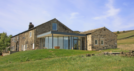 Architect Contemporary extension to listed historic farm Yorkshire